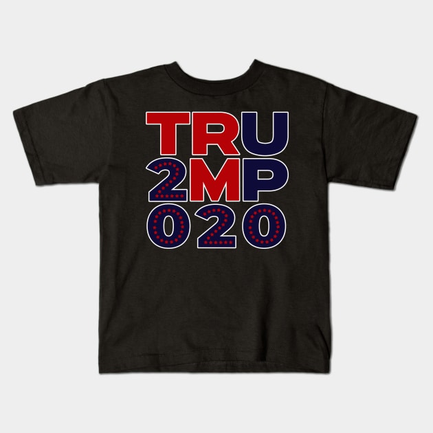 trump 2020 Kids T-Shirt by Coron na na 